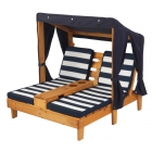 Tweepersoons-kinder-ligstoel-met-zonneluifel-chaise-longue-blauw-Kidkraft (00524)