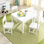 Kindertafel-met-vier-stoelen-Farmhouse-wit-Kidkraft (21455)