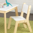 Kindertafel-met-twee-stoelen-Modern-naturel-wit-Kidkraft (27025)