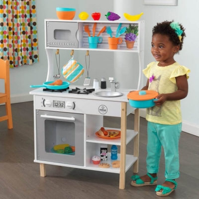 Houten-kinderkeuken-All-Time-Play-kitchen-wit-Kidkraft (53370)