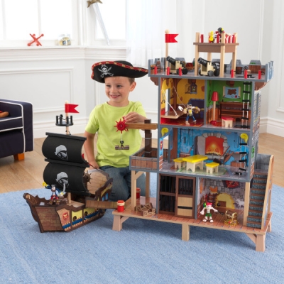 Piratenfort-met-piratenschip-speelset-Kidkraft (63284)